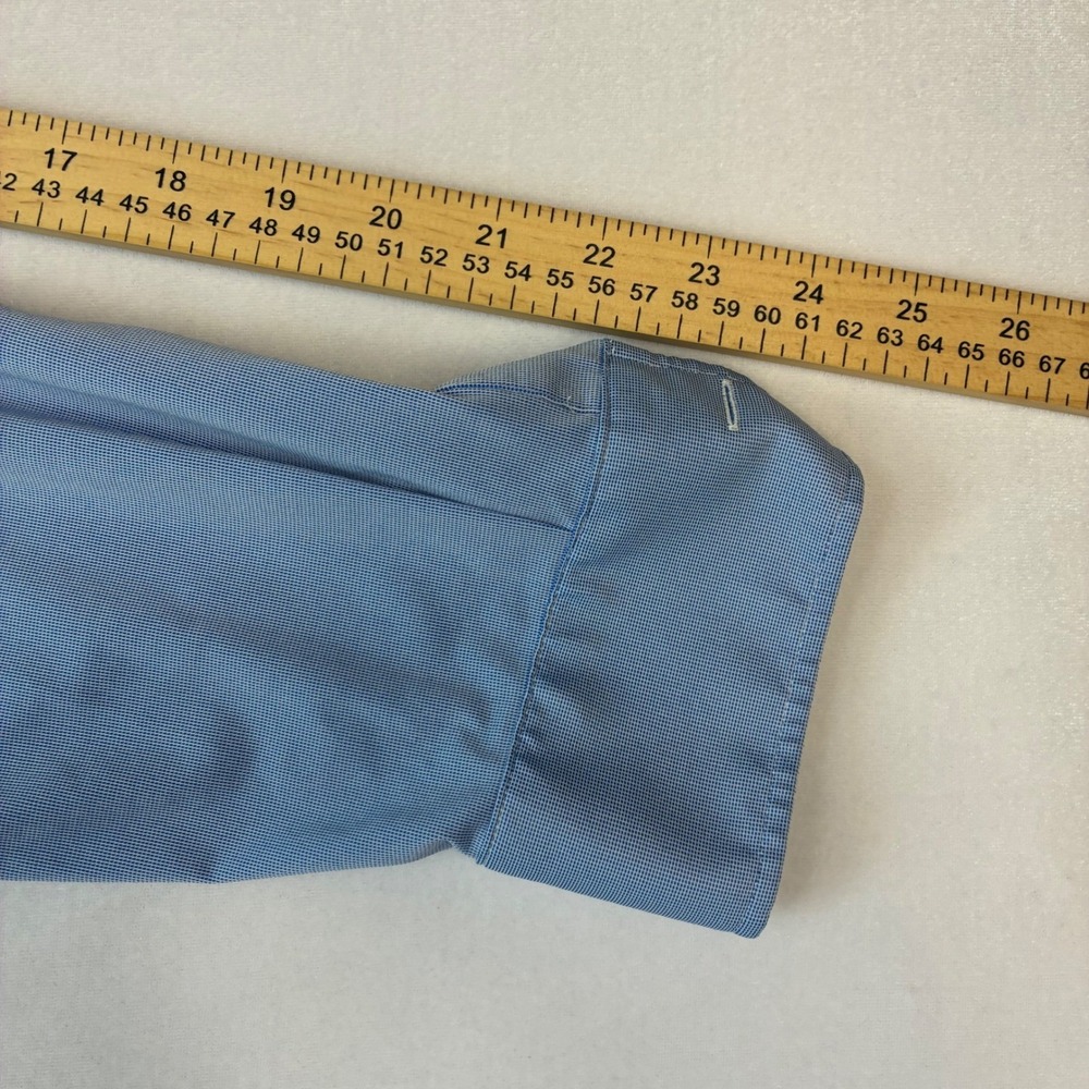 Rhone Commuter Shirt Mens Medium Blue Long Sleeve Button Up Performance Stretch - Picture 9 of 9